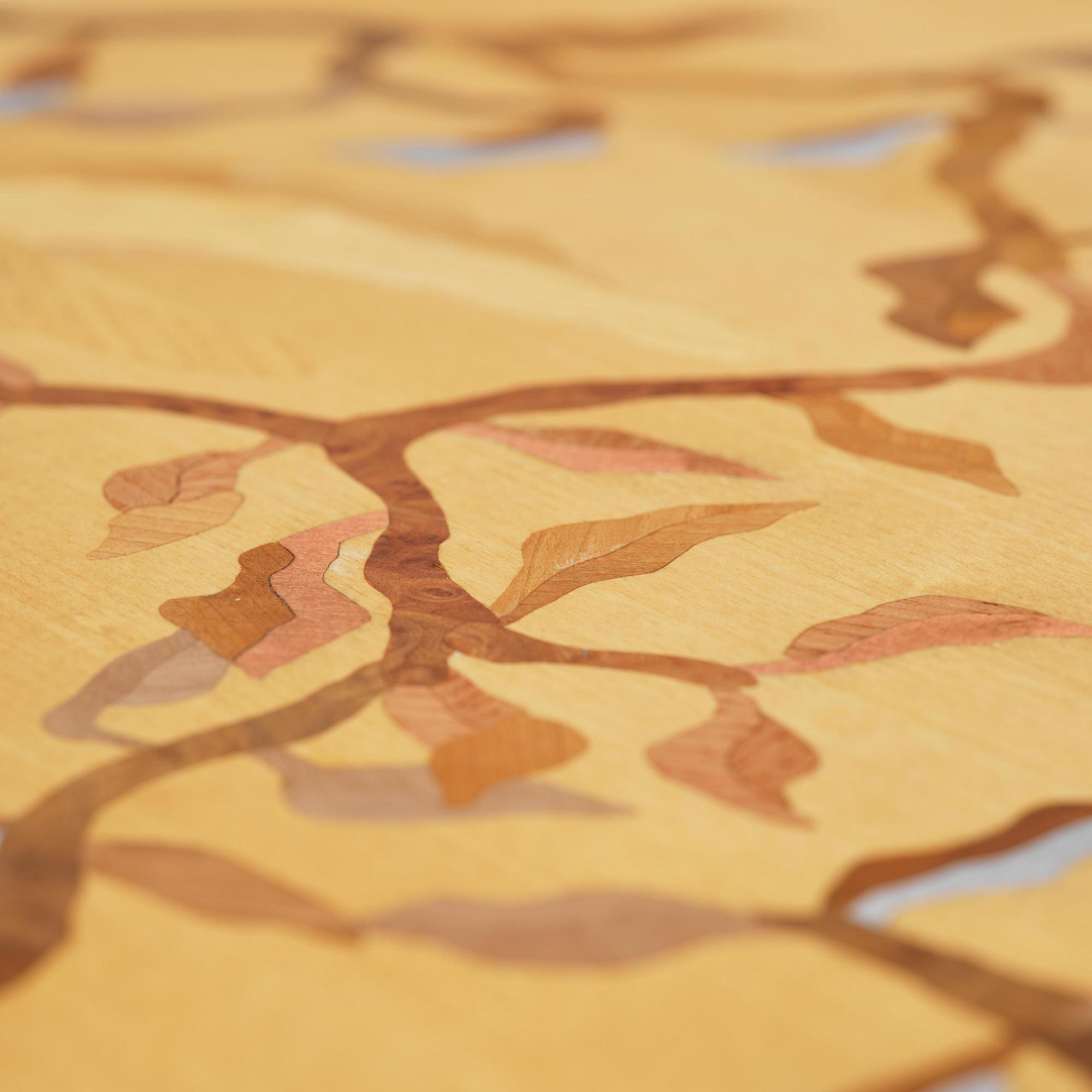 Klara Knutsson, a unique table, "Ornament", executed at Malmstens LiU, Stockholm, 2021.