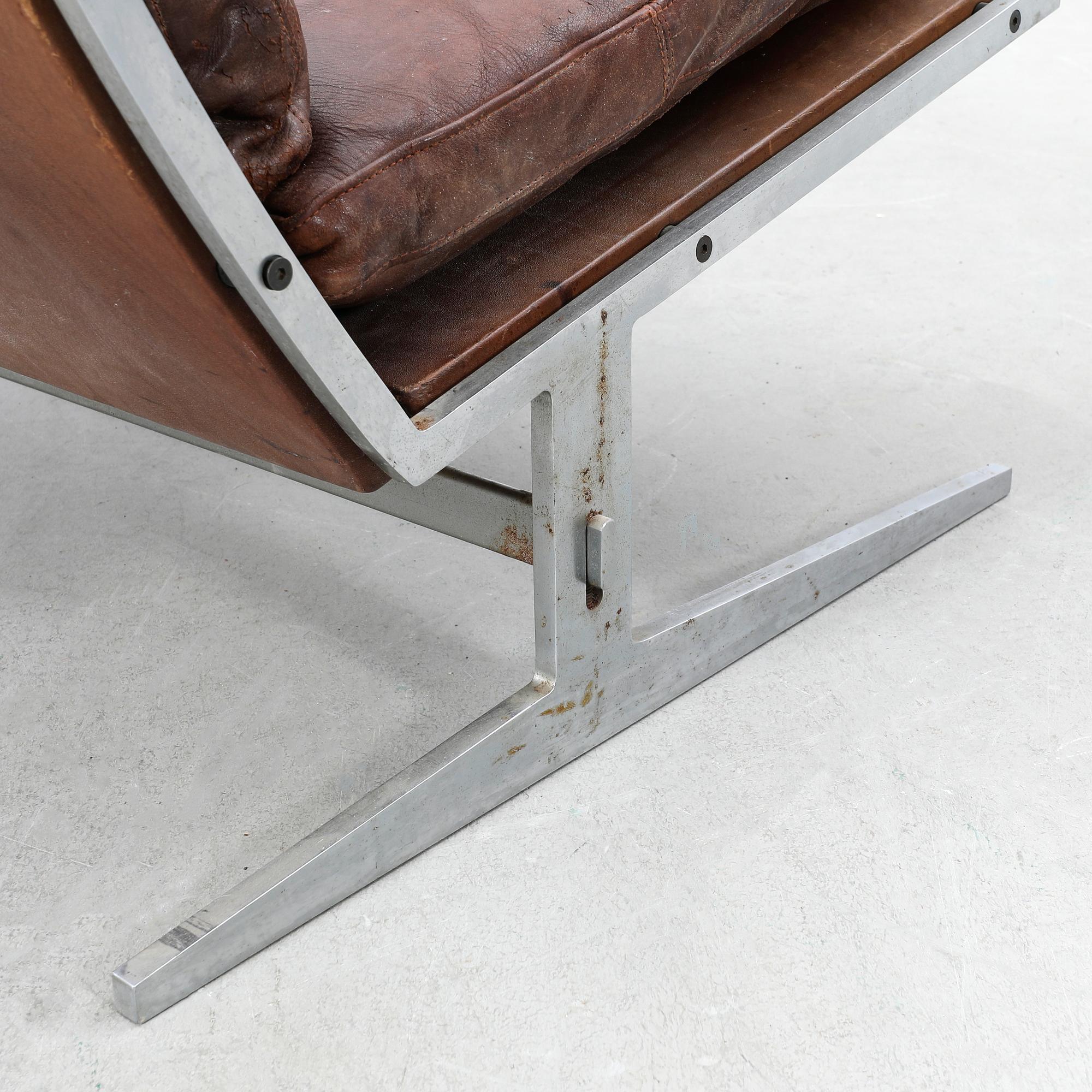 Preben Fabricius & Jørgen Kastholm, armchair model "561", Bo-Ex, Denmark.