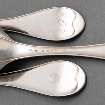 LUSIKOITA 5 KPL, Henrik Sandberg Helsinki, 1795, 1799, 1800.