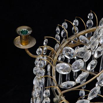 A Gustavian style chandelier, 19th Century.