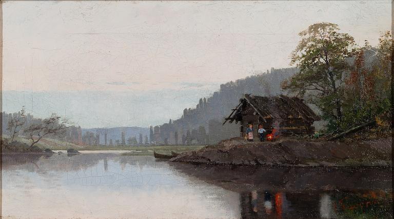 ELLEN FAVORIN, STRANDVY FRÅN TAVASTEHUS.