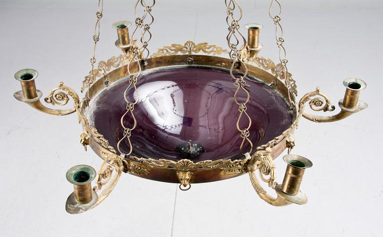 TAKAMPEL, senempire, 1800-talets mitt. Diam 61.