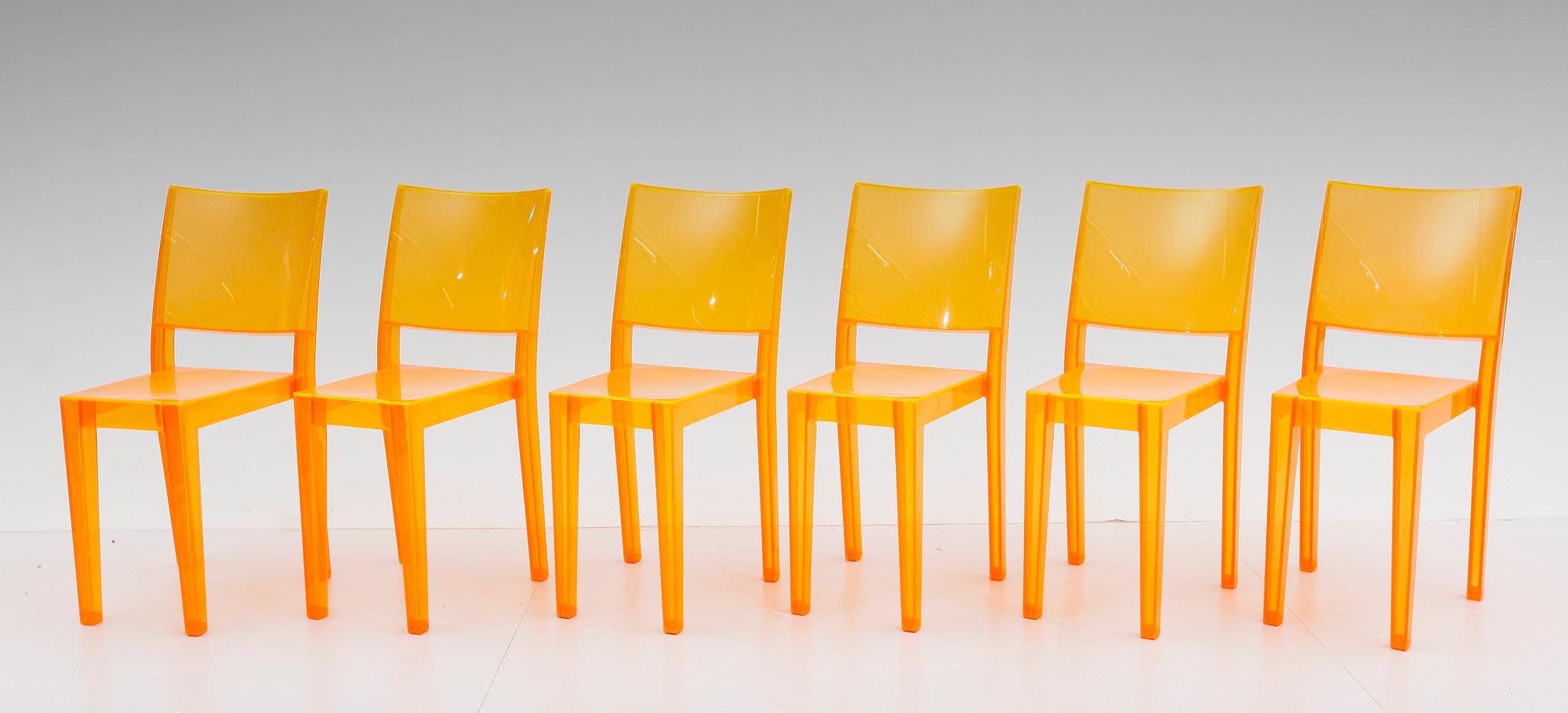 STOLAR, 6 st, "La Marie", Philippe Starck, Kartell, Italien. Modellen fo.