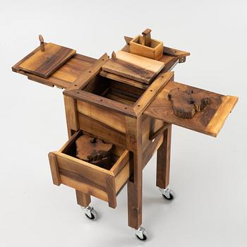 Magnus Ek, a serving trolley for cheese, 'Rosa', Oaxen Krog, 2022.