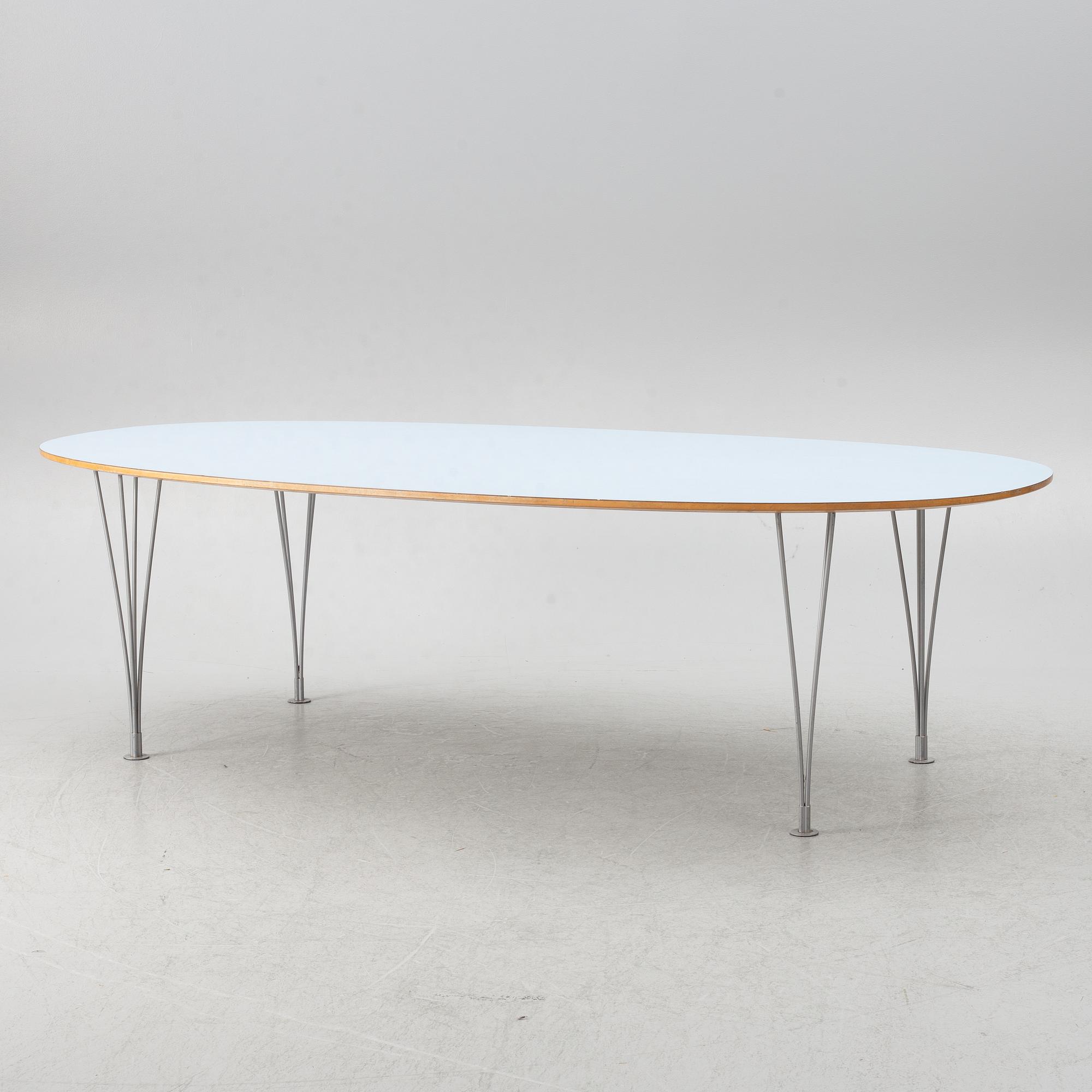 Bruno Mathsson & Piet Hein, matbord, "Superelips", Mathsson International.