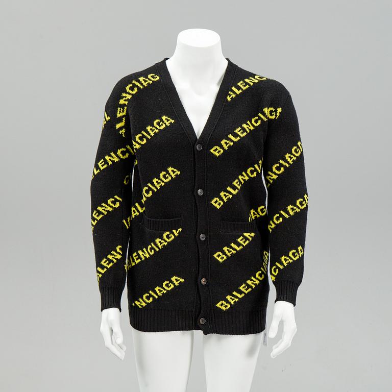 Balenciaga, knitted wool cardigan, size S.