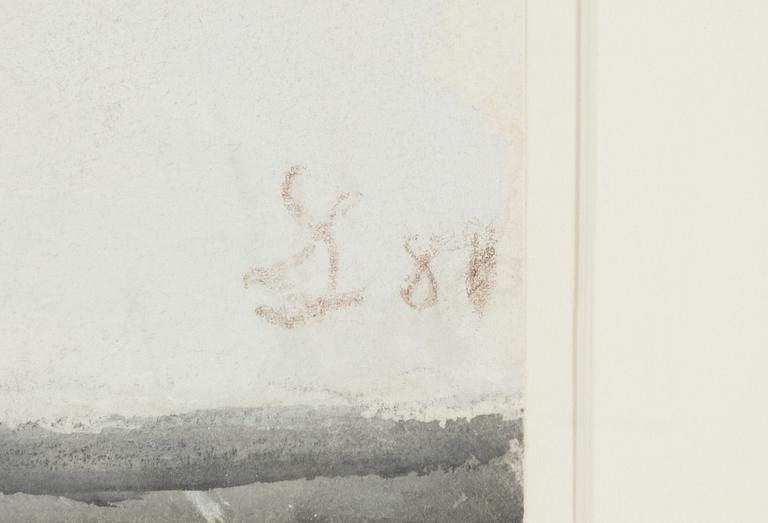 Sixten Lundbohm, gouache, signerad och daterad -81.