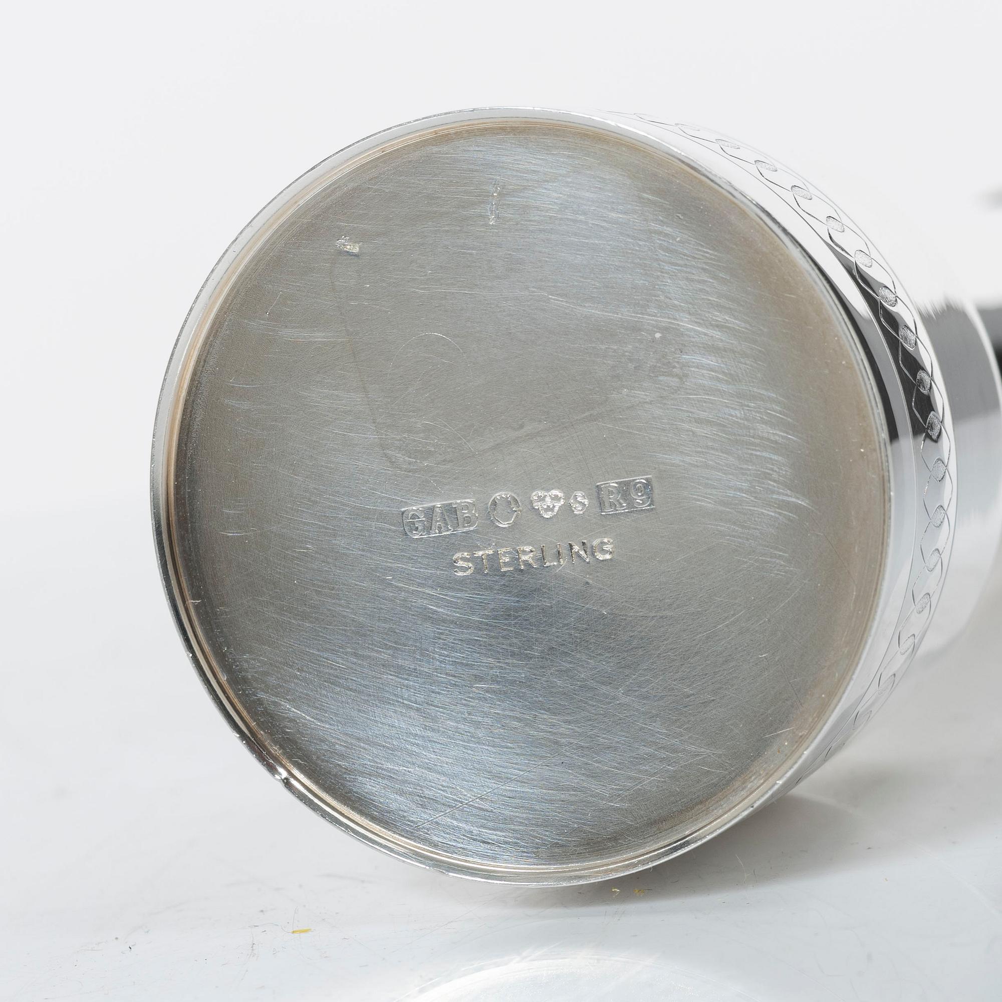 Guldsmedsaktiebolaget (GAB), vas, sterling silver, Stockholm 1967.