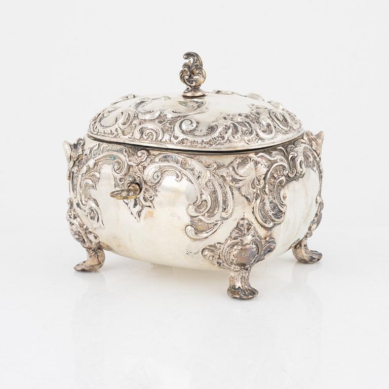 Sockerskrin, silver, Wien, Österrike, 1800-talets andra hälft.