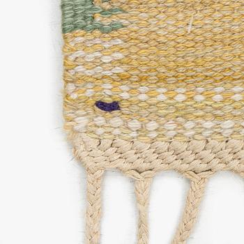 Barbro Nilsson, a 'Falurutan, gul' carpet, flat weave, c. 172 x 118 cm signed AB MMF BN.