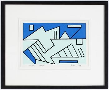 Olle Baertling · OLLE BAERTLING, färgserigrafi. Signerad och daterad 1950-68. Numrerad 254/300.