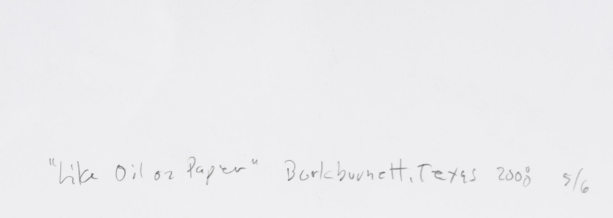 Carl Michael von Hausswolff, blandteknik/collage på papper, 2008, signerad 5/6.