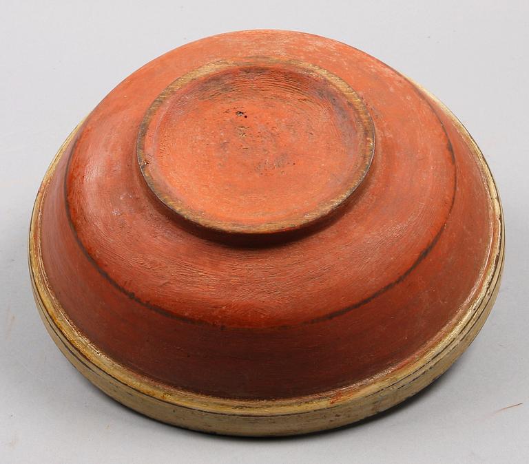 SKÅL, trä, allmoge, 1800-tal.