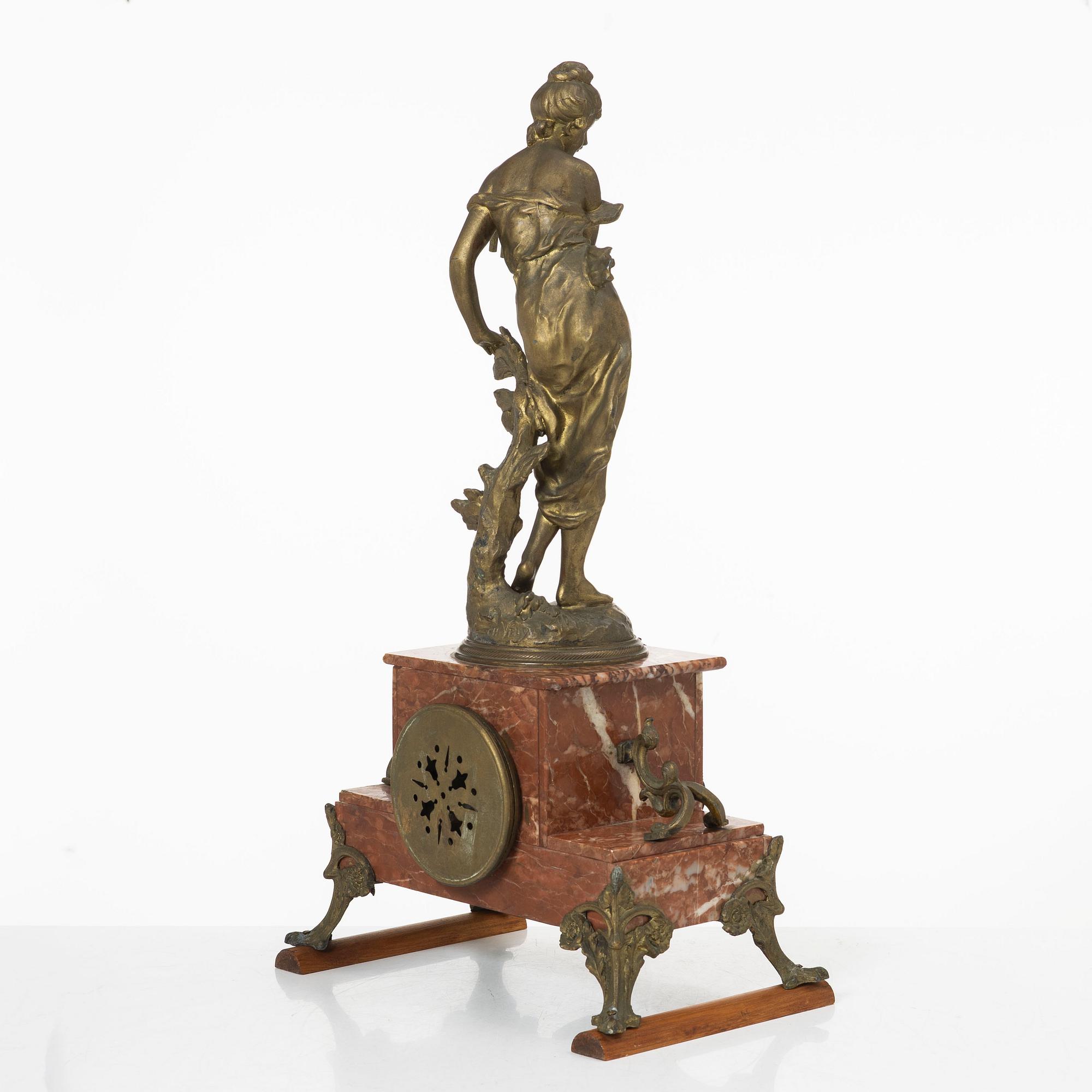 A mantle clock, France, circa 1900.