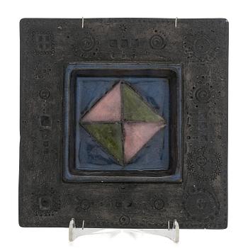 Rut Bryk, a stoneware wall relief, signed BRYK.