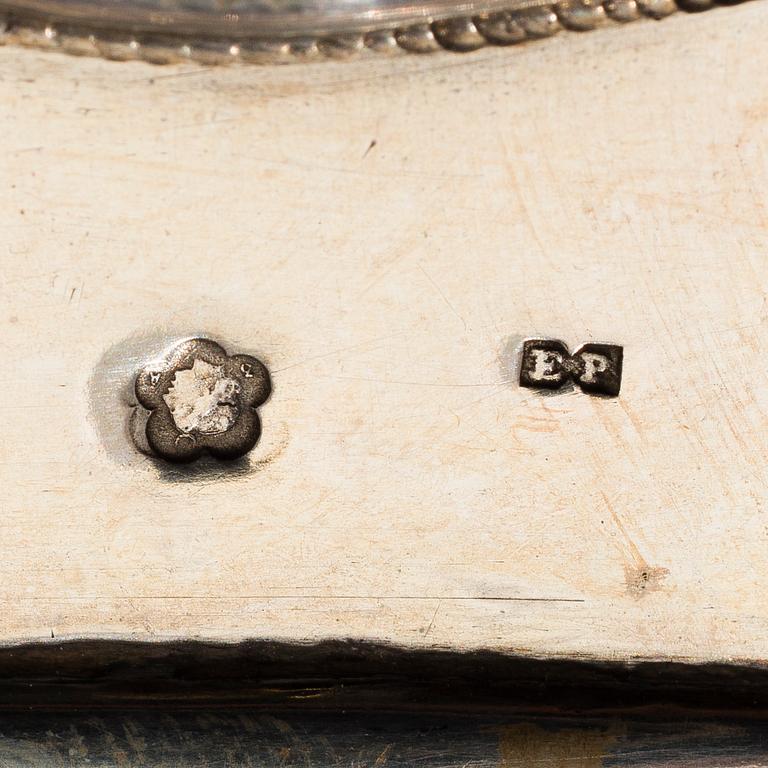 HOPEATARJOTIN, Itävalta-Unkari, noin 1900, Paino 609 g.