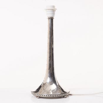 Bordslampa, silver, Stockholm 1929.