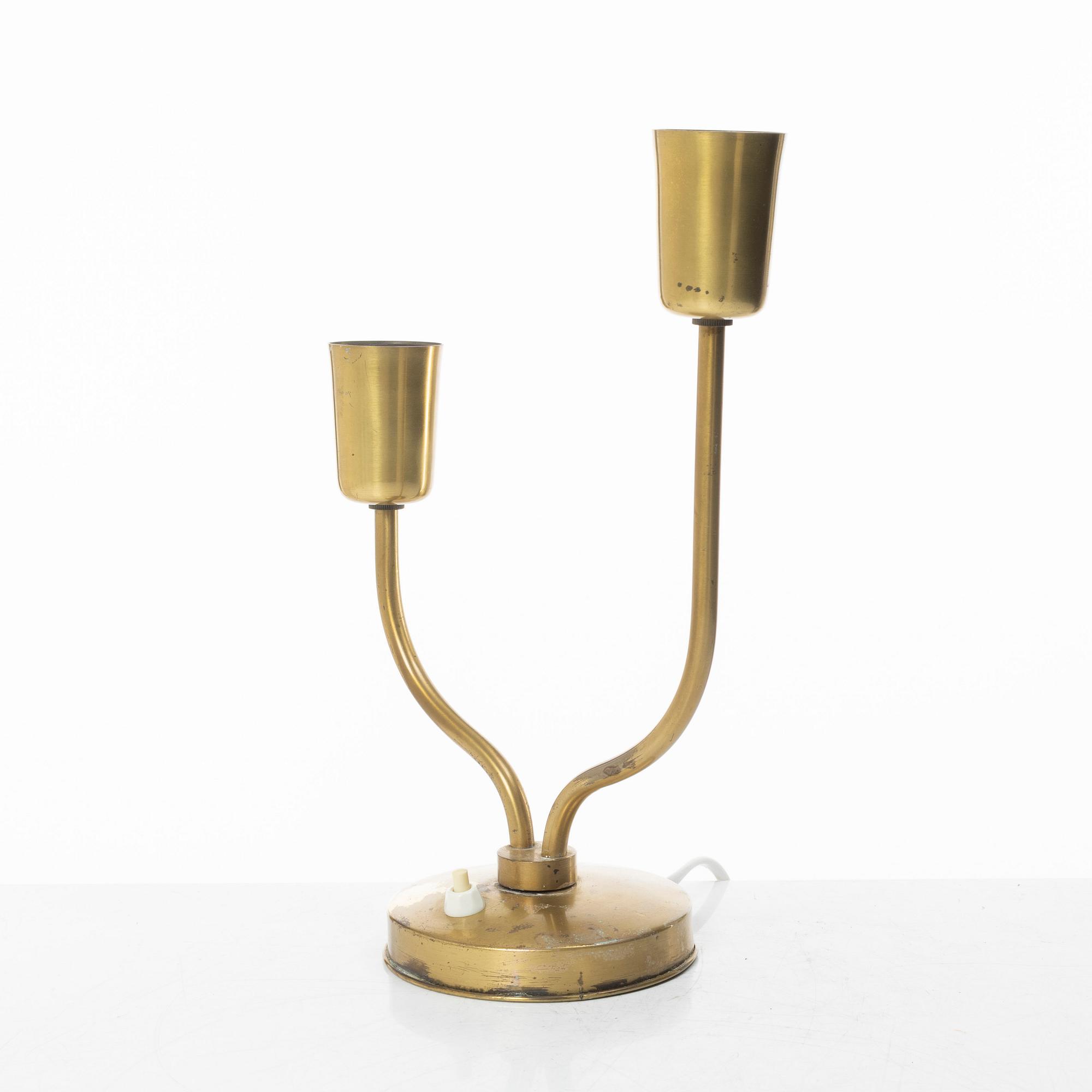 Bordslampa, Ystad metall, 1940-tal.