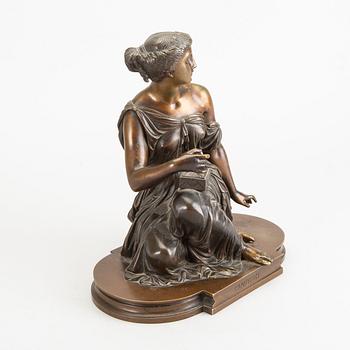 PIERRE EUGÈNE ÉMILE HÉBERT, a signed bronze sculpture.
