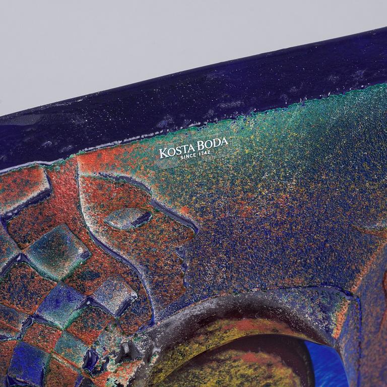 a glass sculpture for Kosa Boda, signed.
