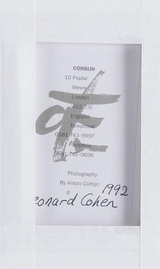 ANTON CORBIJN, silvergelatinfotografi, 1992.