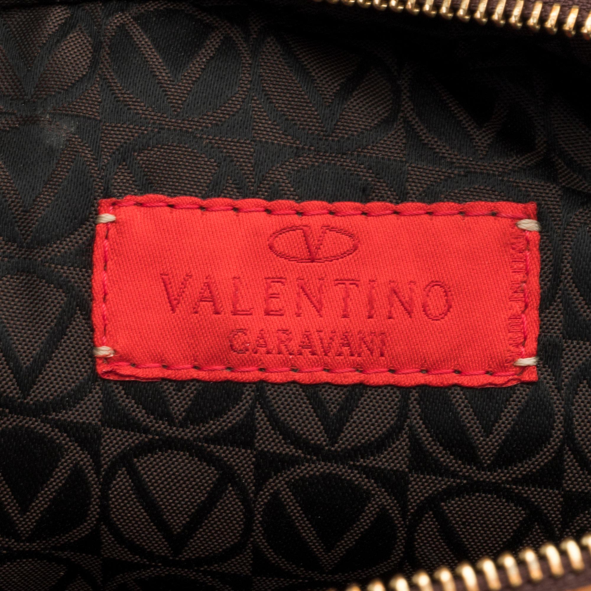 VALENTINO. Midjeväska, läder.