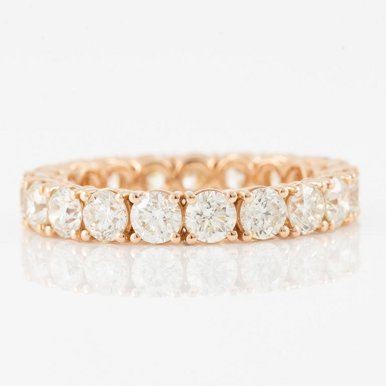 Ring, full eternity with brilliant-cut diamonds.