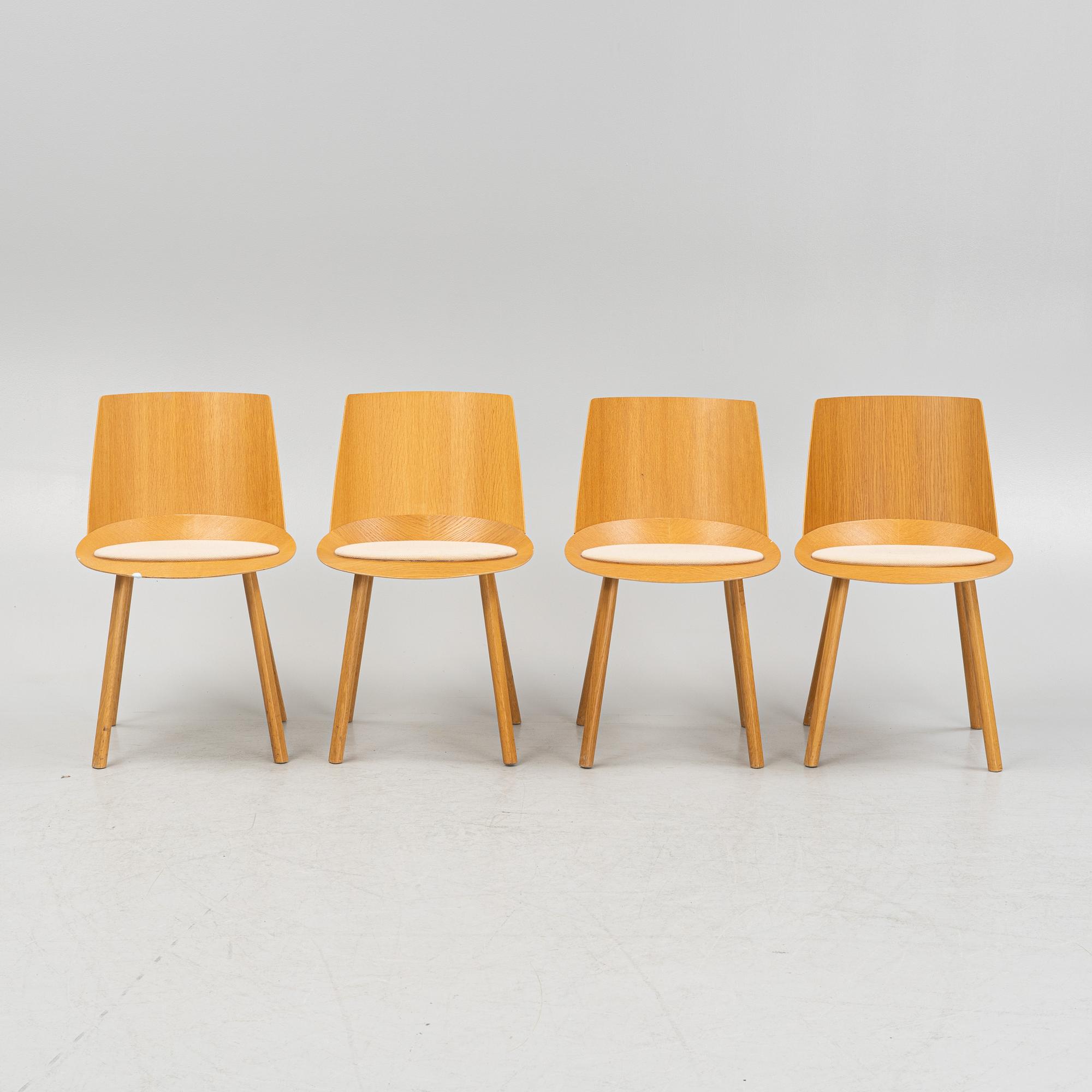Stefan Diez, chairs, 4 pcs, "E15 Houdini", reportedly purchased in 2012.