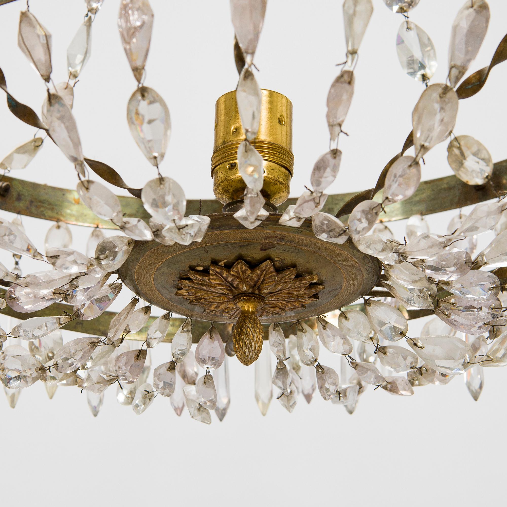 An early 19th century late Gustavian chandelier.