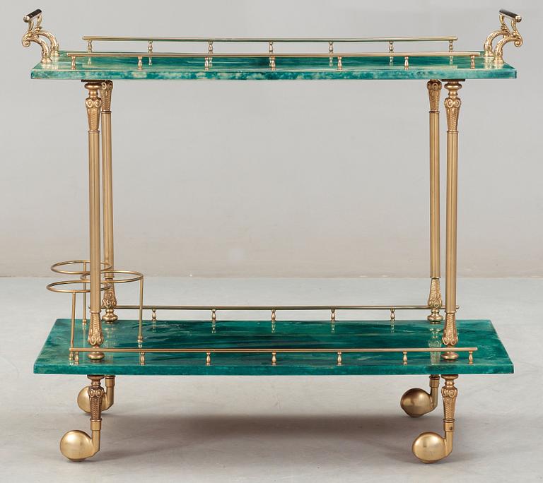 An Aldo Tura serving trolley, Italy, 1950-60's.