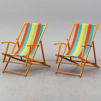 a pair of mid 20th century bech chairs.