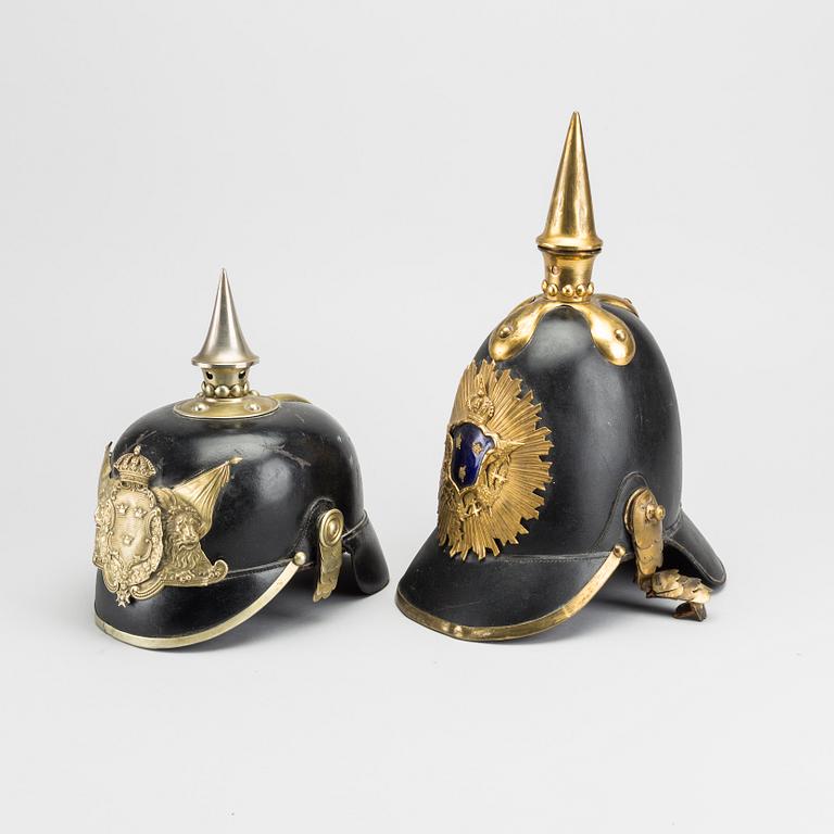 POLISKASK, 2 st, omkring 1900,