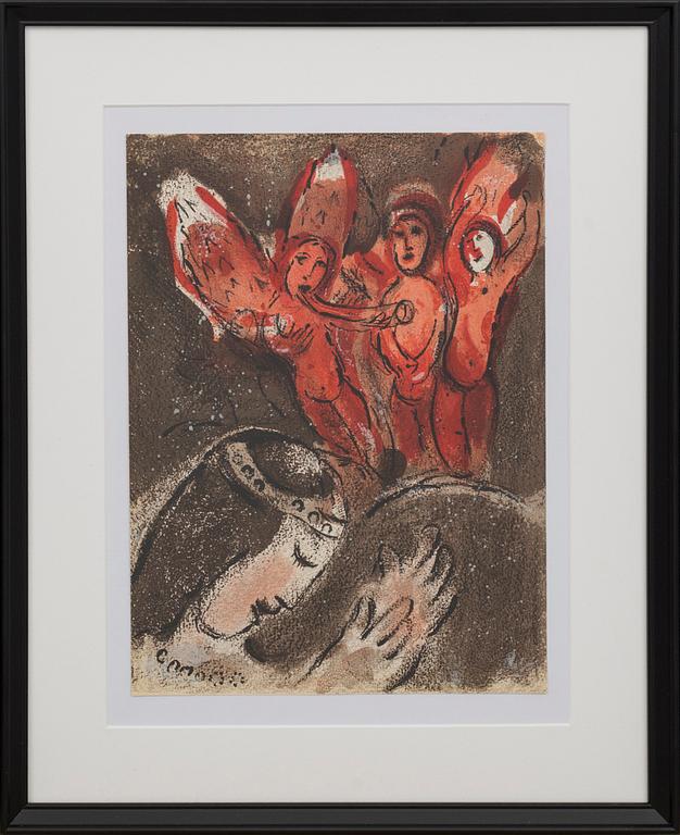 MARC CHAGALL, färglitografi, ur Verve vol X nr 37-38.