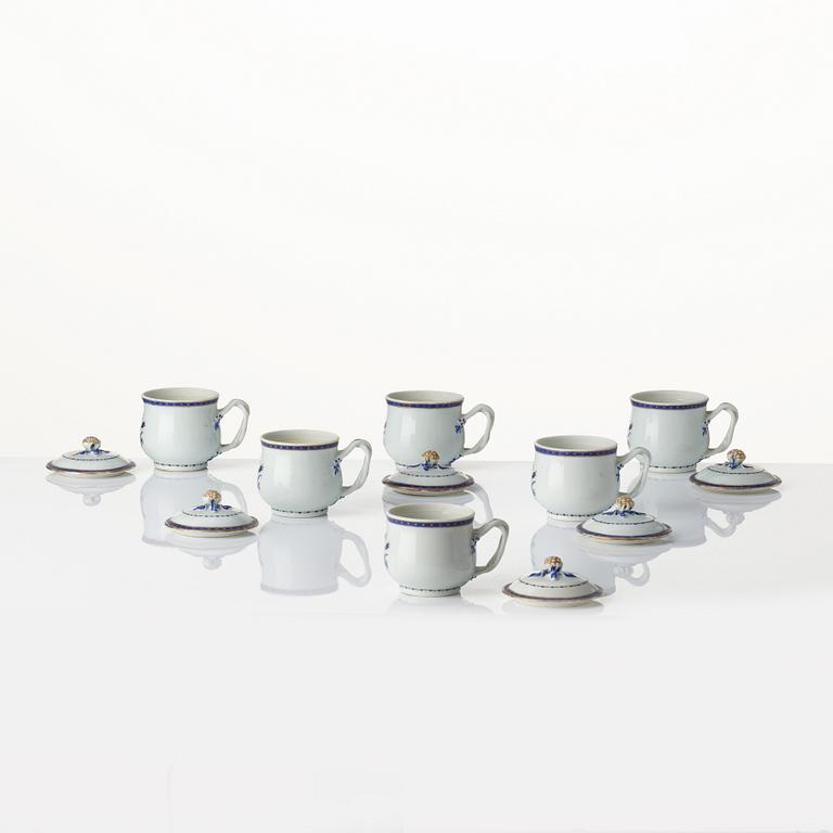 A 'Chinese Export' service, Qing dynasty, Jiaqing (1796-1820). (10 pieces).