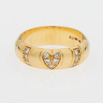 RING, briljantslipade diamanter, 18K guld.