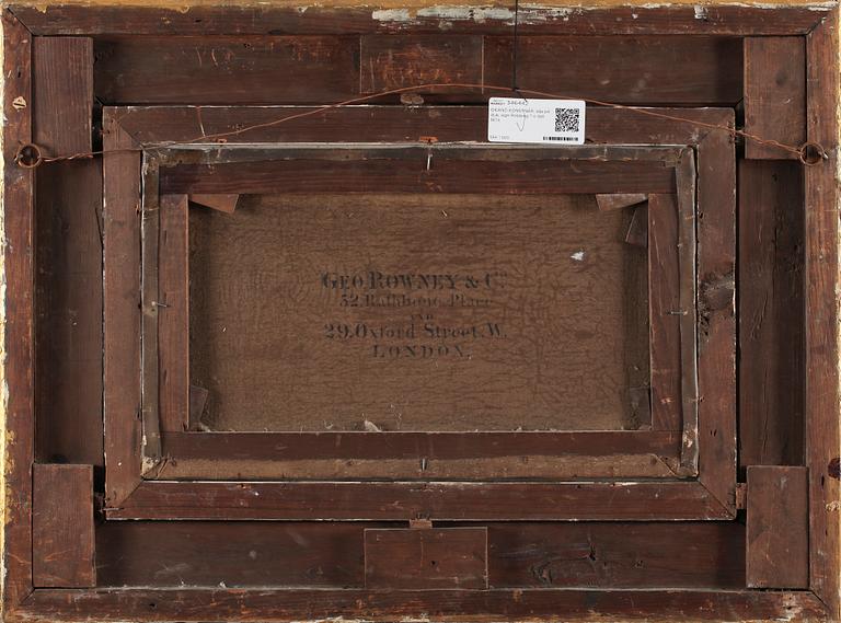 OKÄND KONSTNÄR, olja på duk, sign Robbing ? o dat 1874.