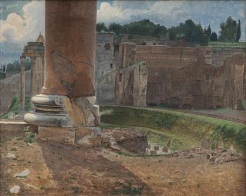 Okänd konstnär. 1800-tal. Forum Romanum, Rom.