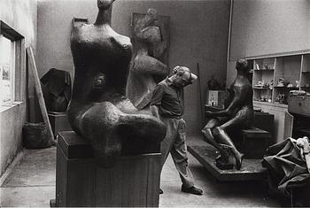 194. Gisèle Freund, "Henry Moore, Much Hadham, Hertfordshire, England, 1959".