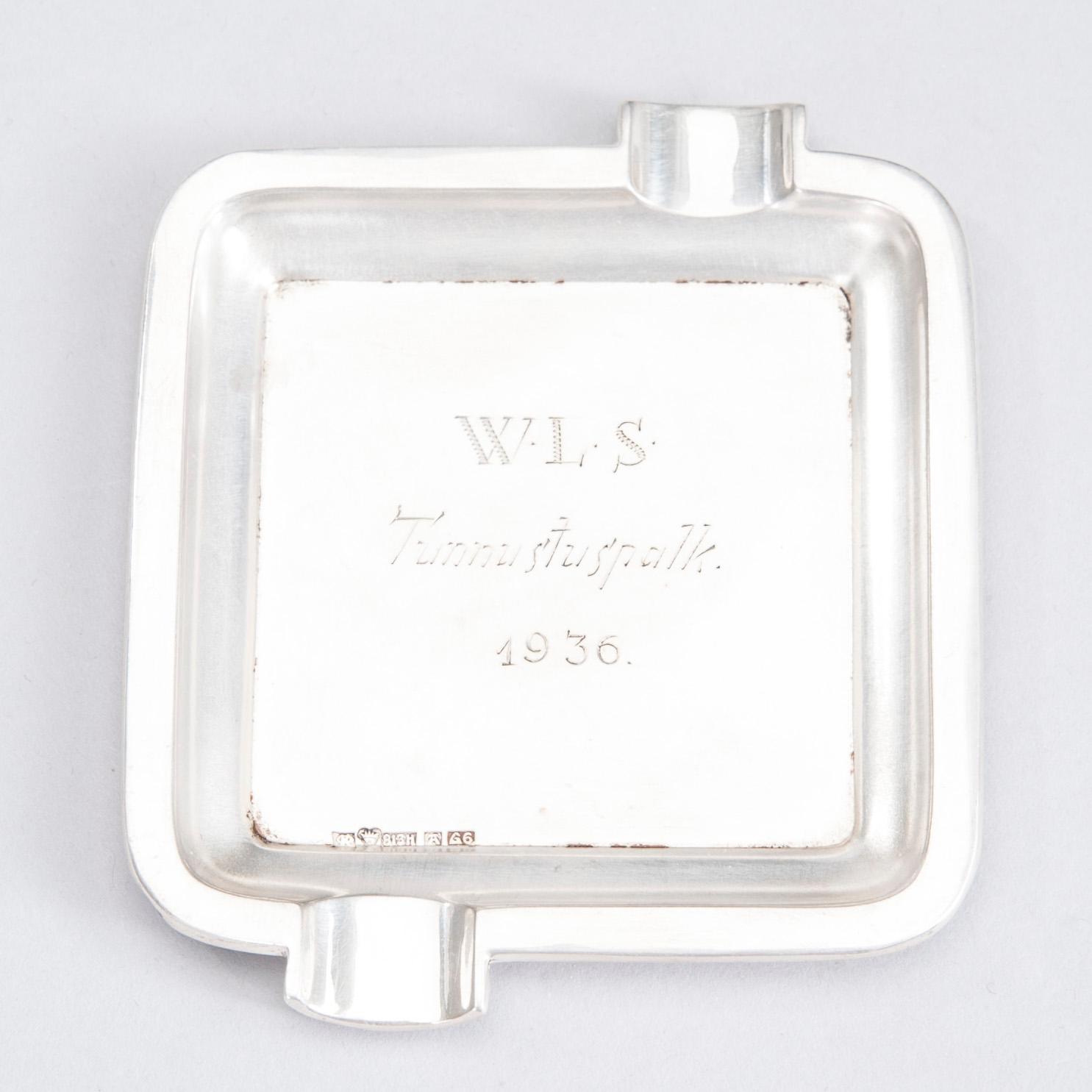 ASKKOPPAR, 13 st, silver, Auran Kultaseppä 1930-50-tal. Vikt tot. 326 g.