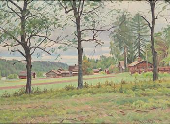 Ali Munsterhjelm, öljy kankaalle, signeerattu.