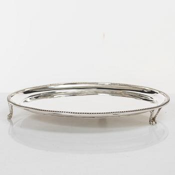 Bricka, silver, London, England, 1788.