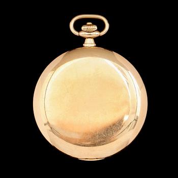 FICKUR, 14K guld, savonett, 1900-talets första hälft. Total vikt inklusive urverk ca 72 g.