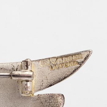 LAPPONIA, A sterling silver necklace, bracelet, brooch and earrings. 1984-87.