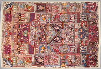 MATTA, troligen Kashmar, modern tillverkning, 392 x 292 cm.