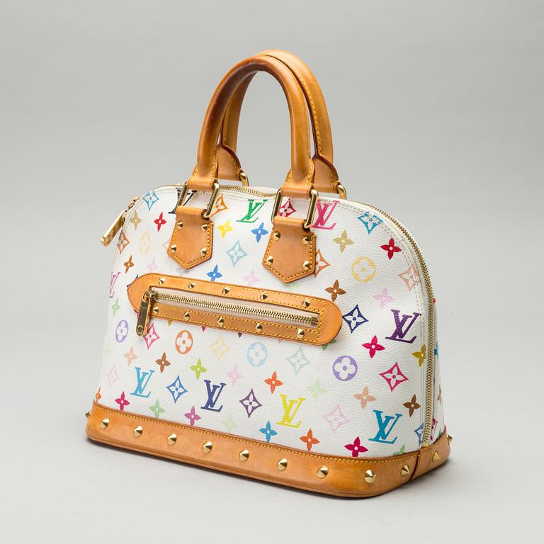 A LOUIS VUITTON ALMA BAG.