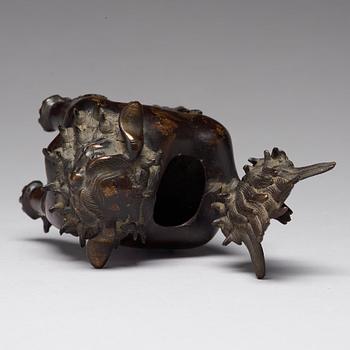 RÖKELSEKAR, brons. Qingdynastin, 1800-tal.