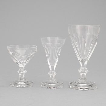 GLASSERVIS, 32 delar, "Geraldine", Fritz Kallenberg, Boda, 1900-talets andra hälft.