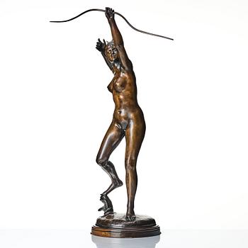 Alexandre Falguière, The hunting goddess Diana.