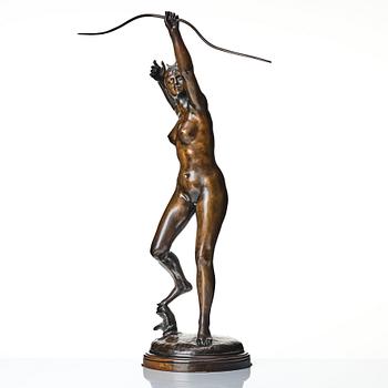 Alexandre Falguière, sculpture. Signed. Foundry mark. Bronze, height 87 cm.