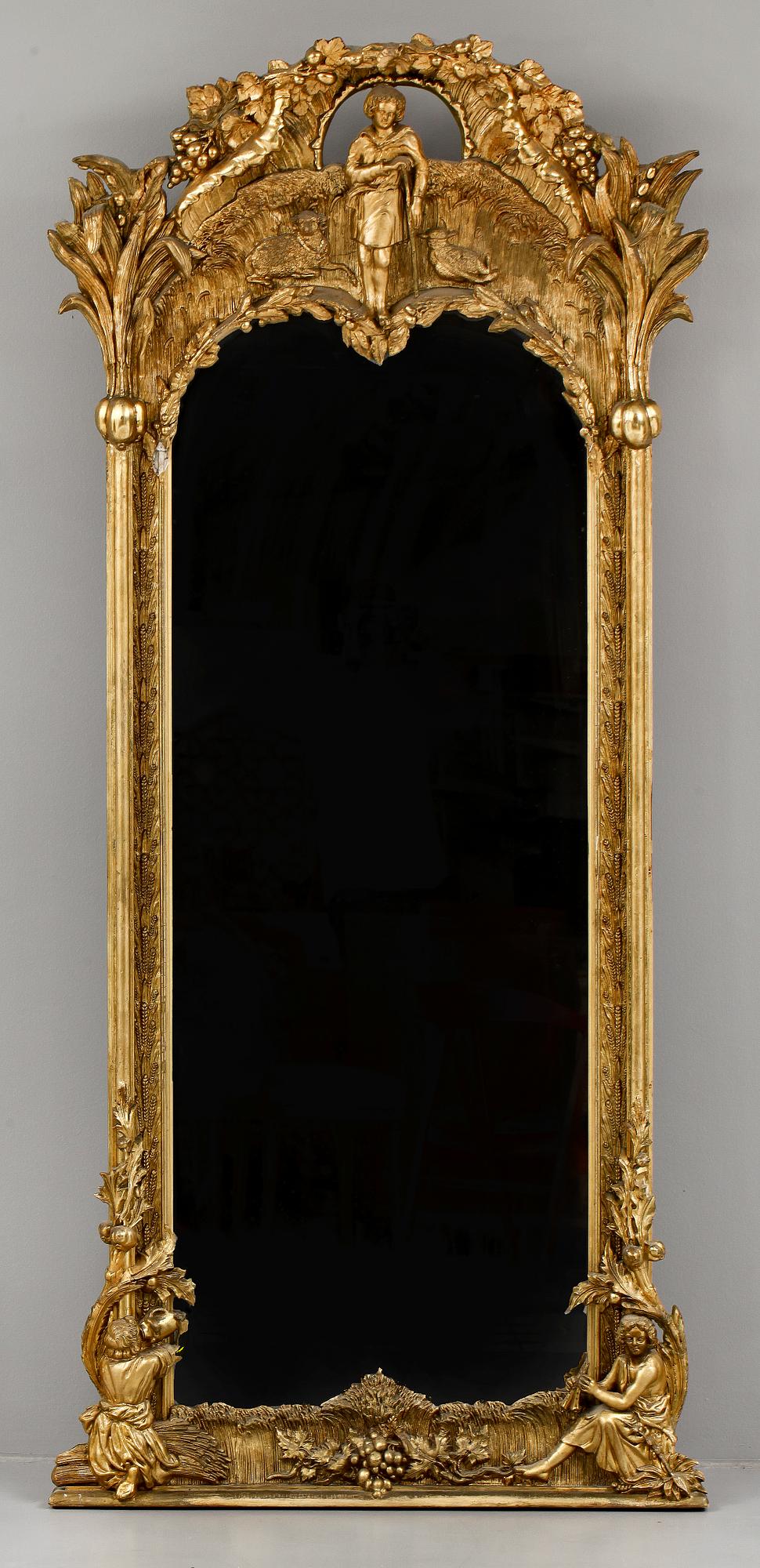 SPEGEL SAMT KONSOLBORD, trol Tyskland, nyrokoko, 1800-talets andra hälft.